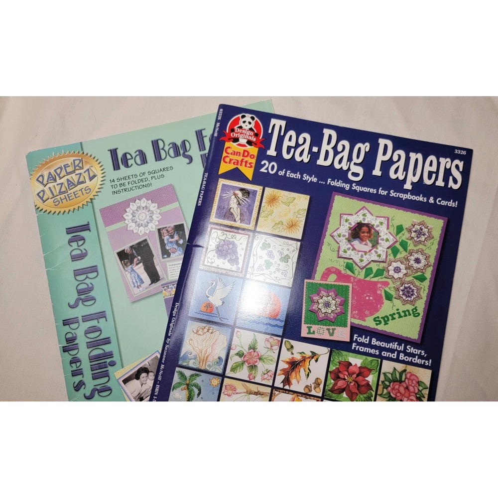 Lot Of 2 Tea-Bag Papers Paperback Tea Bag Paper See Description